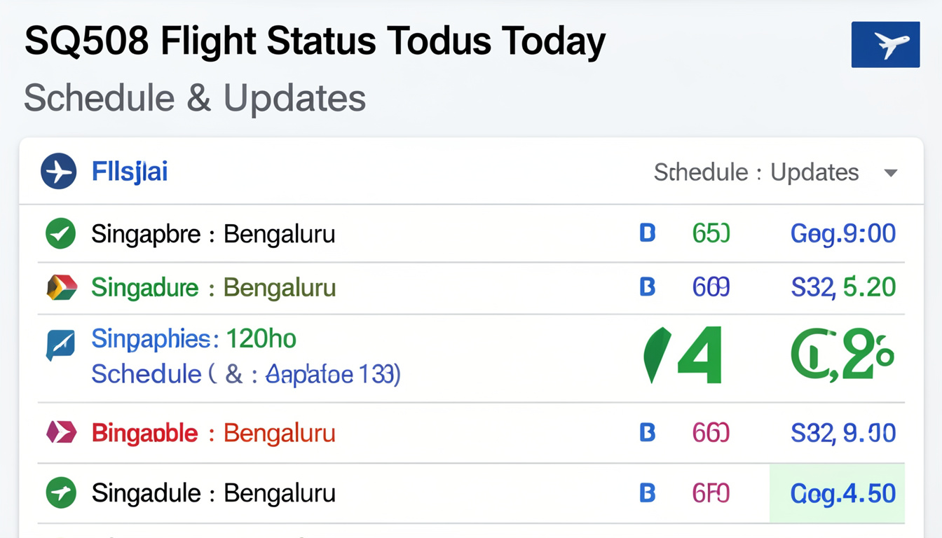 sq508 flight status today