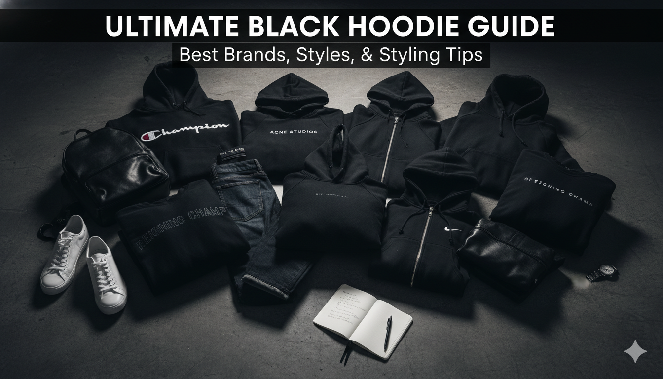 black hoodie
